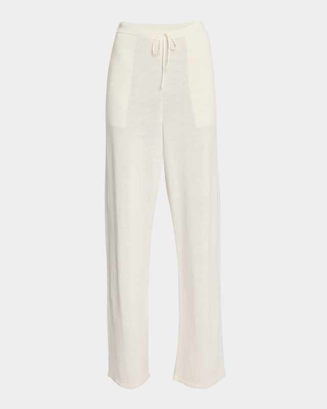 Jory Linen Straight-Leg Drawstring Pants
